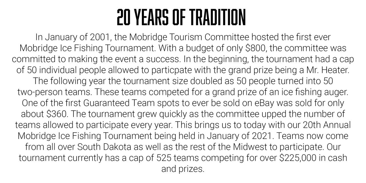 Ice Fishing Tournament Mobridge, SD